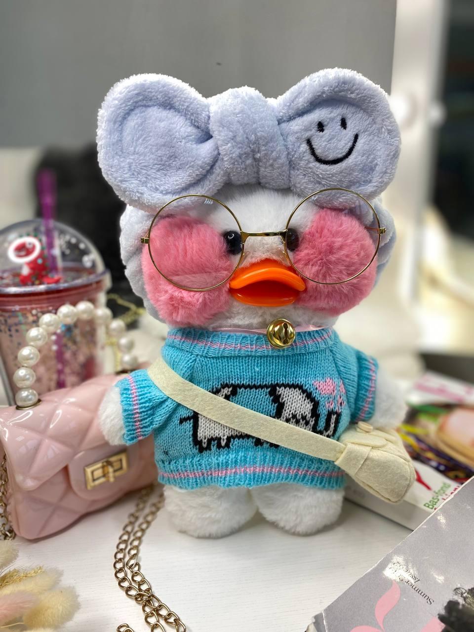 Іграшка "Lalafanfan" з одягом (кофта, пов'язка, сумка + окуляри) Біла 9017 217, Bambini, Білий, Унісекс