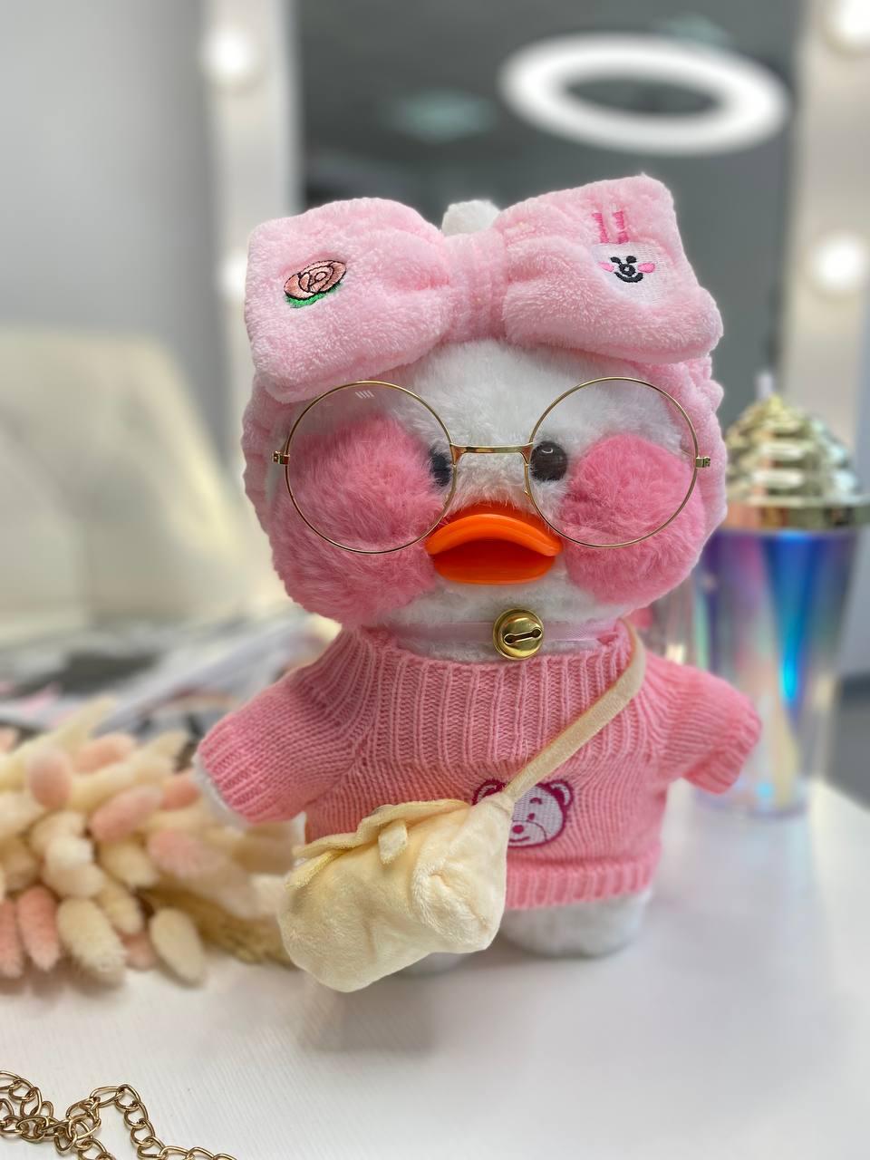 Іграшка "Lalafanfan" з одягом (кофта, пов'язка, сумка, окуляри) Біла 9001 213, Bambini, Білий, Унісекс