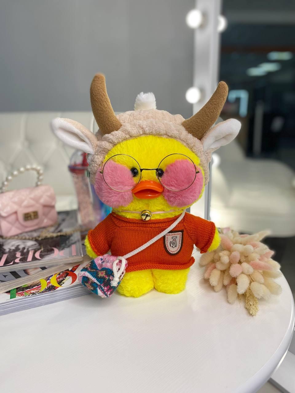 Іграшка "Lalafanfan" з одягом (кофта, пов'язка, сумка, окуляри) Жовта 9002 212, Bambini, Жовтий, Унісекс