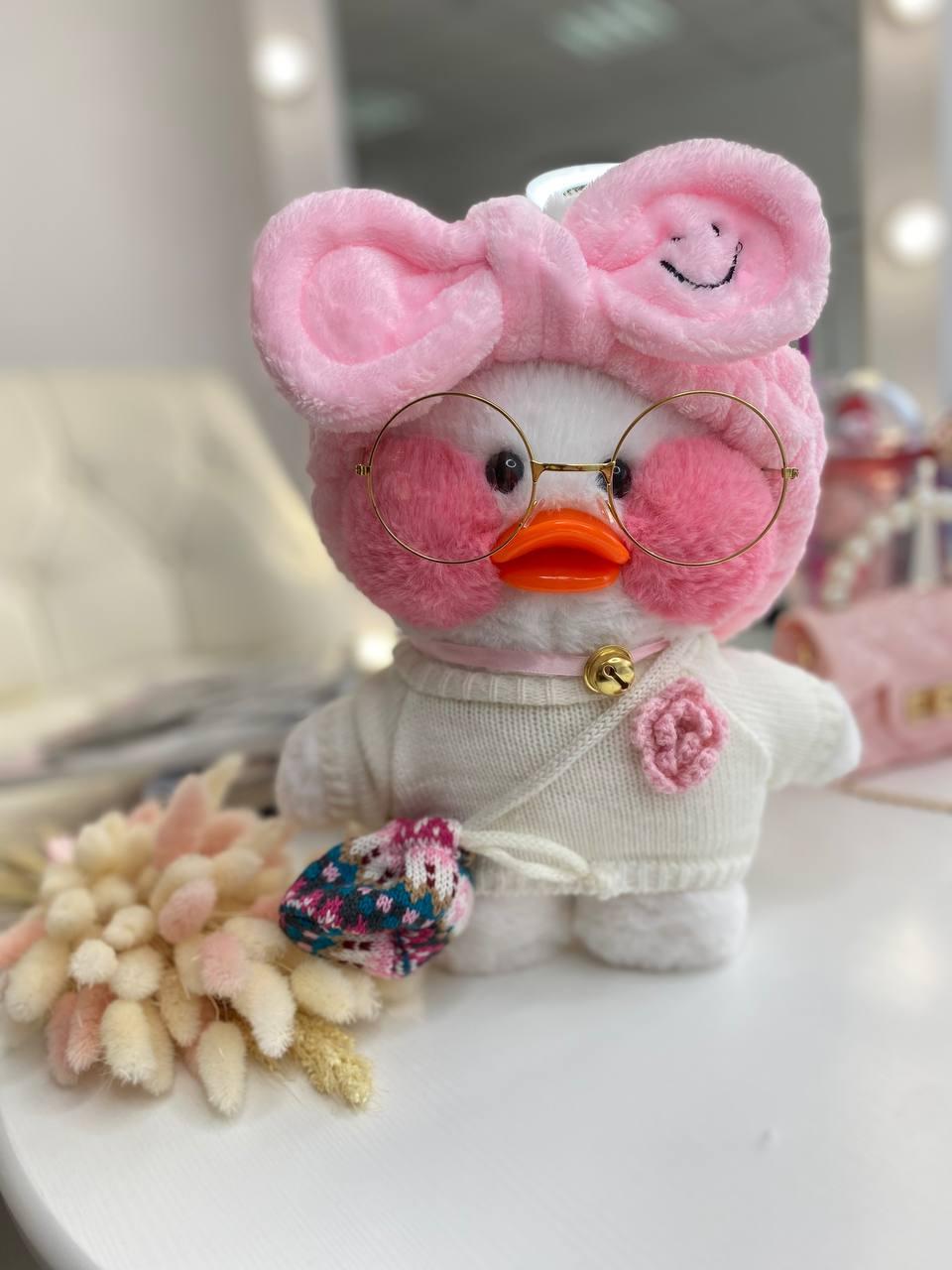 Іграшка "Lalafanfan" з одягом (кофта, пов'язка, сумка + окуляри) Біла 9003 212, Bambini, Білий, Унісекс