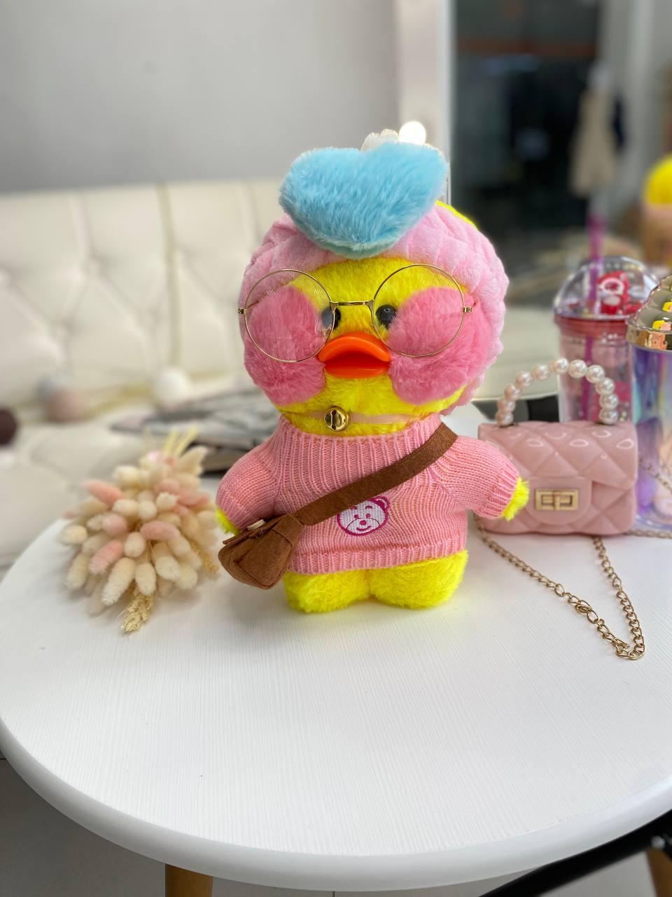 Іграшка "Lalafanfan" з одягом (кофта, пов'язка, сумка + окуляри) Жовта 9009 214, Bambini, Жовтий, Унісекс