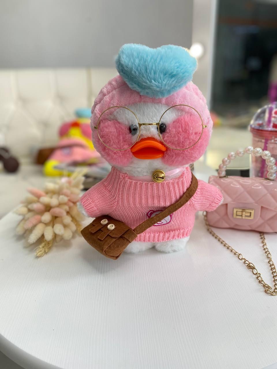 Іграшка "Lalafanfan" з одягом (кофта, пов'язка, сумка + окуляри) Біла 9009 214, Bambini, Білий, Унісекс