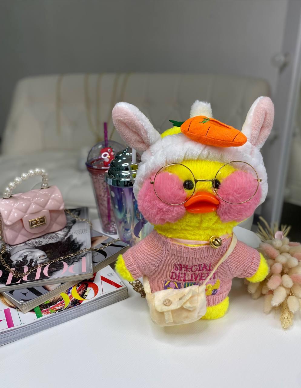 Іграшка "Lalafanfan" з одягом (кофта, пов'язка, сумка + окуляри) Жовта 9011 216, Bambini, Жовтий, Унісекс