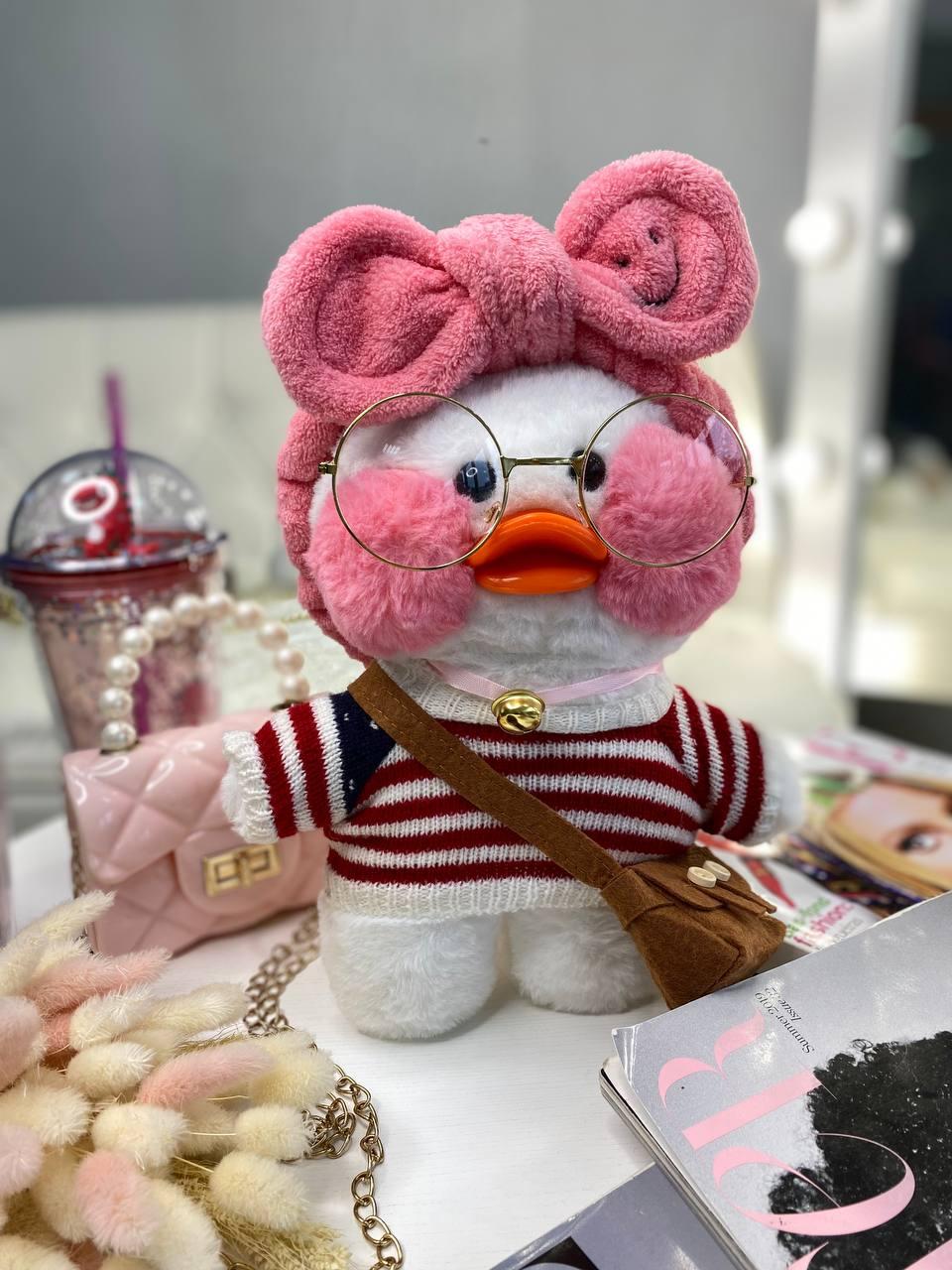 Іграшка "Lalafanfan" з одягом (кофта, пов'язка, сумка + окуляри) Біла 9015 217, Bambini, Білий, Унісекс