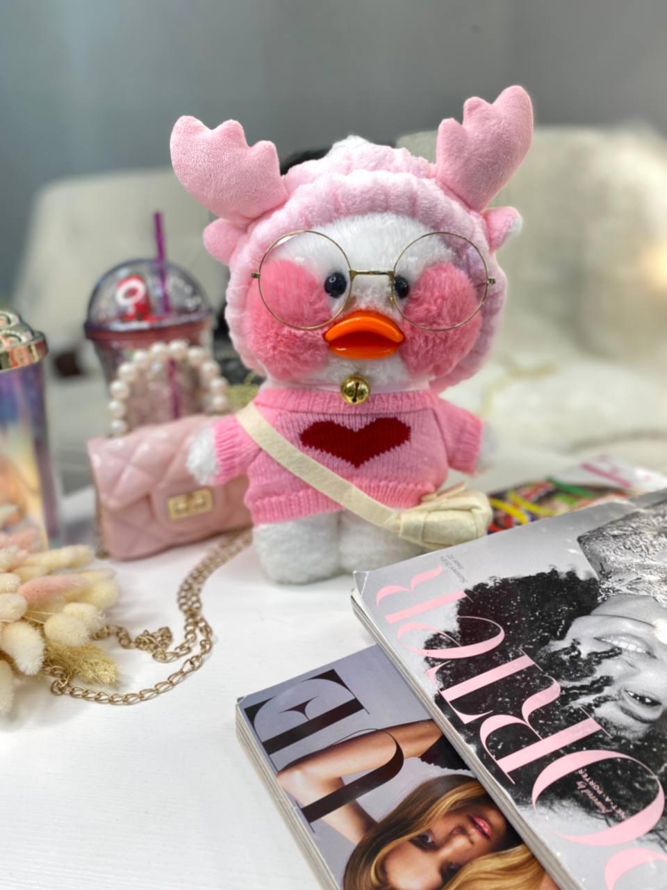 Іграшка "Lalafanfan" з одягом (кофта, пов'язка, сумка + окуляри) Біла 9019 217, Bambini, Білий, Унісекс