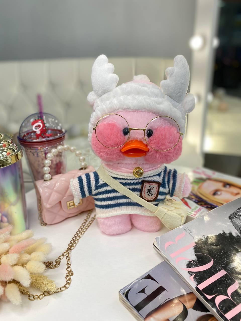 Іграшка "Lalafanfan" з одягом (кофта, пов'язка, сумка + окуляри) Рожева 9021 218, Bambini, Рожевий, Унісекс