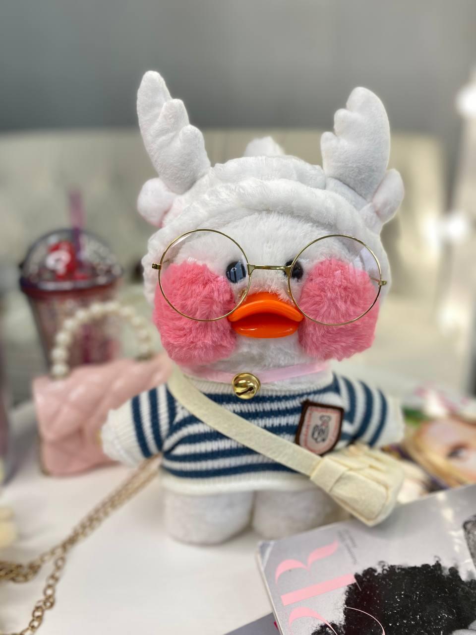 Іграшка "Lalafanfan" з одягом (кофта, пов'язка, сумка + окуляри) Біла 9021218, Bambini, Білий, Унісекс