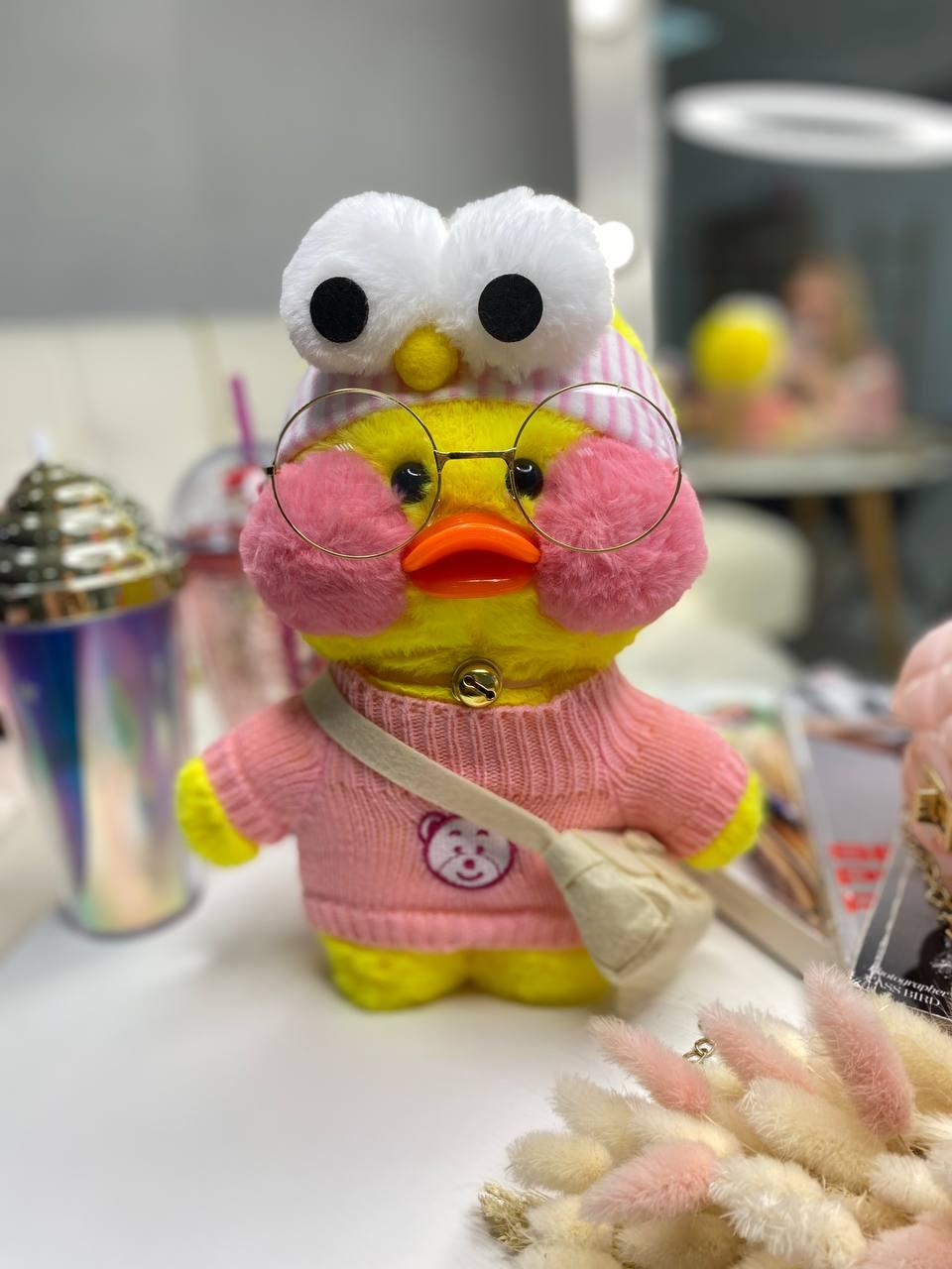 Іграшка "Lalafanfan" з одягом (кофта, пов'язка, сумка + окуляри) Жовта 9022 218, Bambini, Жовтий, Унісекс