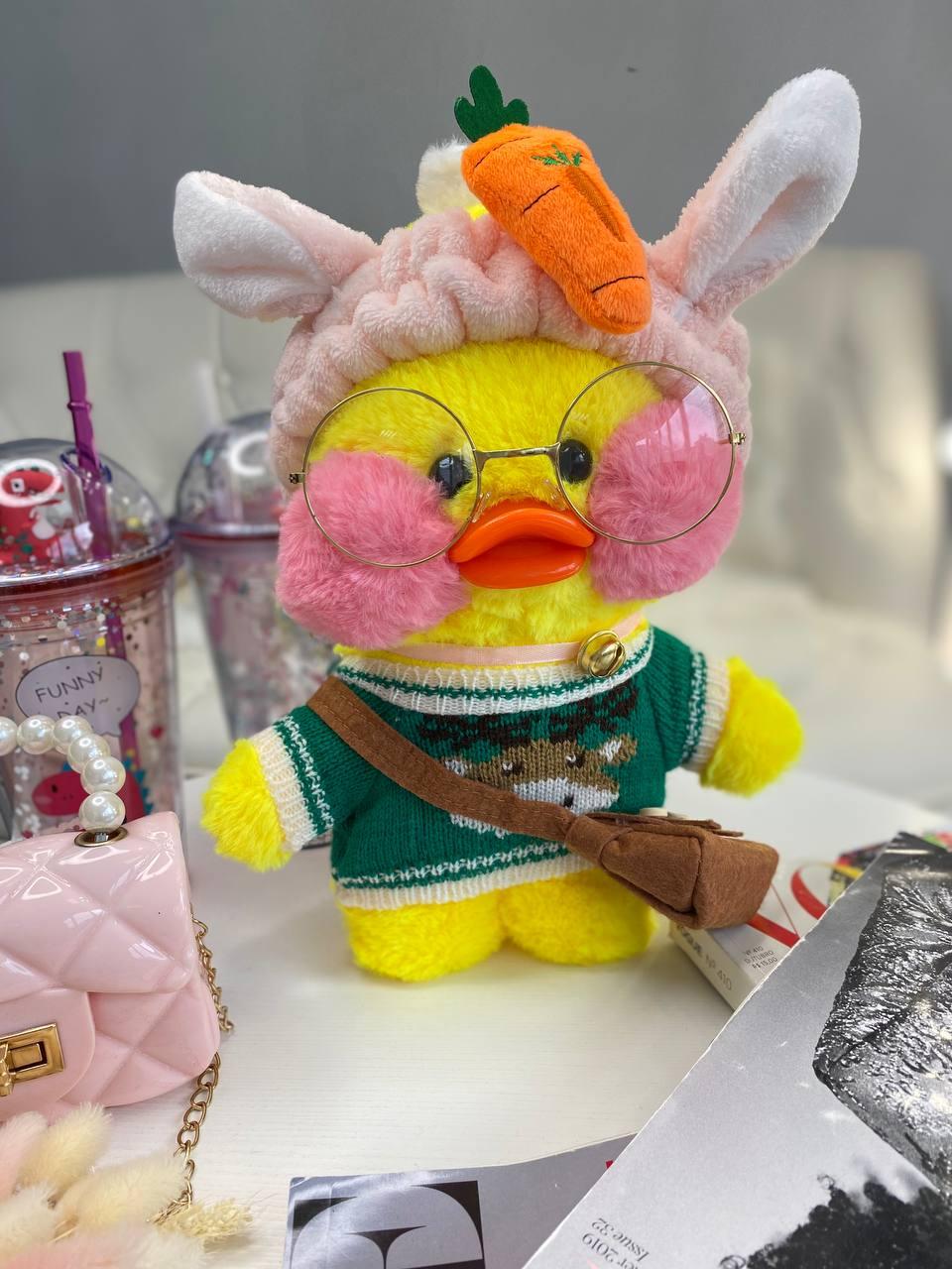 Іграшка "Lalafanfan" з одягом (кофта, пов'язка, сумка + окуляри) Жовта 9029 218, Bambini, Жовтий, Унісекс