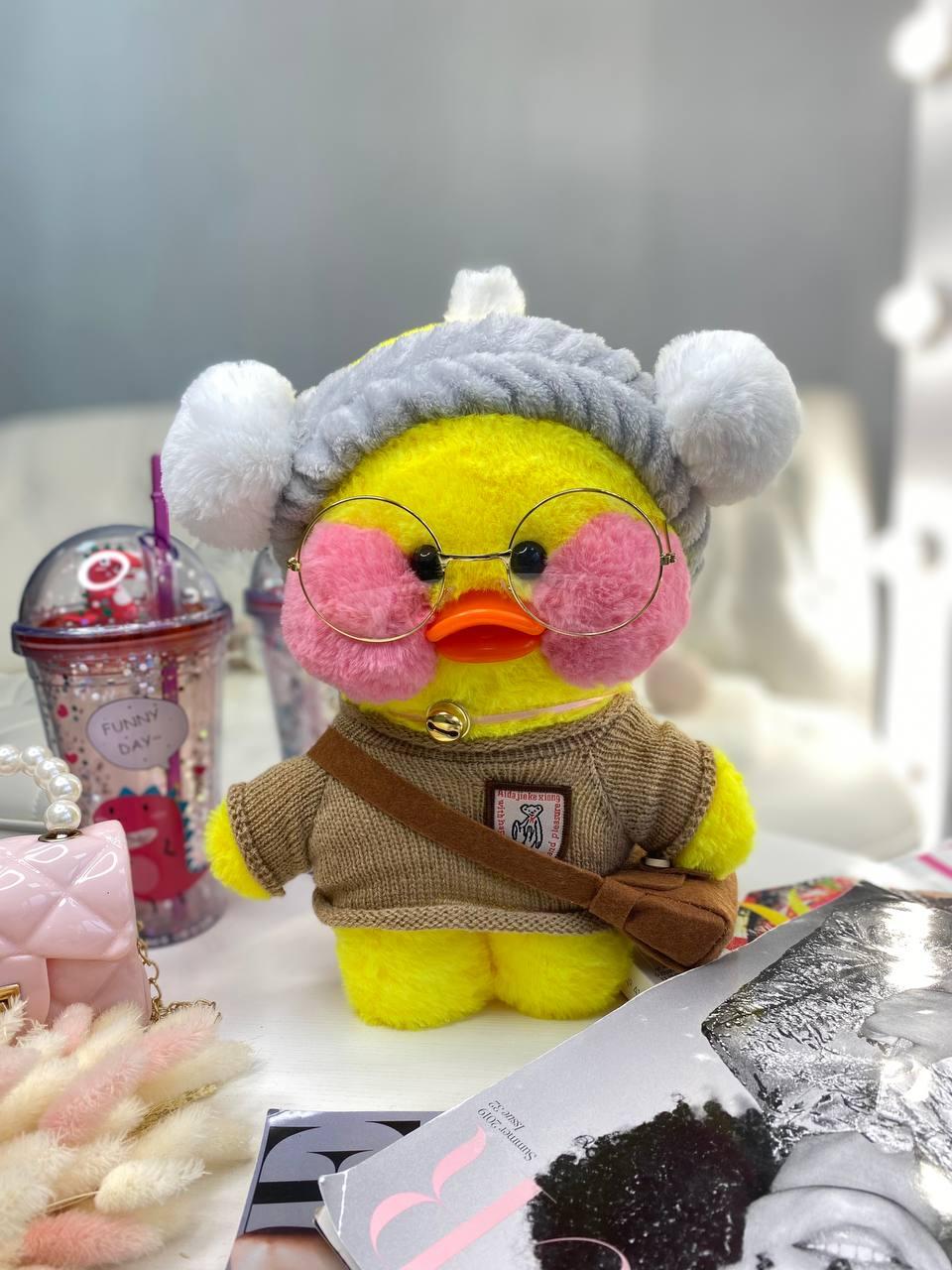 Іграшка "Lalafanfan" з одягом (кофта, пов'язка, сумка + окуляри) Жовта 9035 219, Bambini, Жовтий, Унісекс