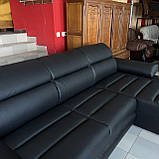 Шкіряний кутовий розкладний диван «Бестселер», фото 8