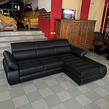 Шкіряний кутовий розкладний диван «Бестселер», фото 2