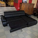 Шкіряний кутовий розкладний диван «Бестселер», фото 7
