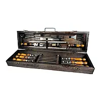 Набори шампурів, Набір шампурів у кейсі "BBQ Міні" Шампури, вертіла, фото 6