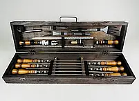 Набори шампурів, Набір шампурів у кейсі "BBQ Міні" Шампури, вертіла, фото 5