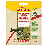 Корм Sera Wels-Chips Nature для донних риб у чіпсах 15 гр