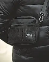 Месенджер Stussy через плече чорний