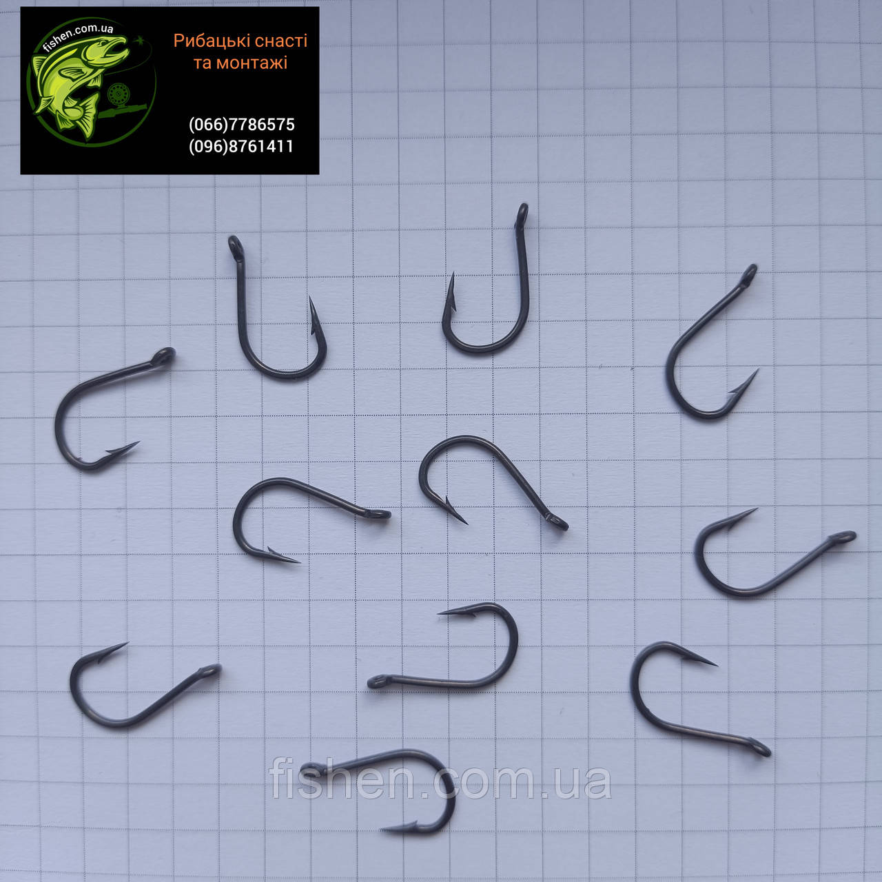 Карпові гачки BKK hook with Ring √6