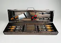 Набори шампурів, Набір шампурів у кейсі "Лайт" Шампури, вертіла, фото 4