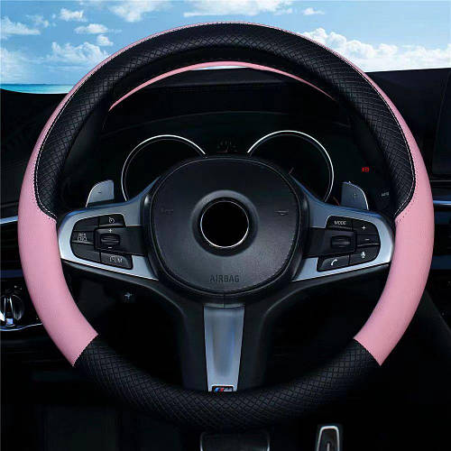 Чехол на руль Elegant ,размер(М)37-39см Эко кожа, цвет розовый (ID ...