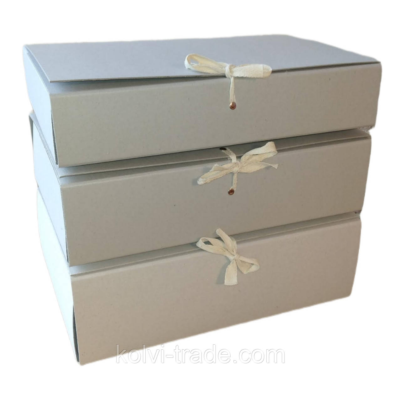 Папка-бокс архівна ф. А4 320*230мм на зав'язках без титульної сторінки, корінець 120 мм (P/В-А-А4-120-1) Колві