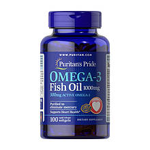 Омега-3 жирні кислоти Puritan's Pride Omega-3 Fish Oil 1000 mg 100 softgels