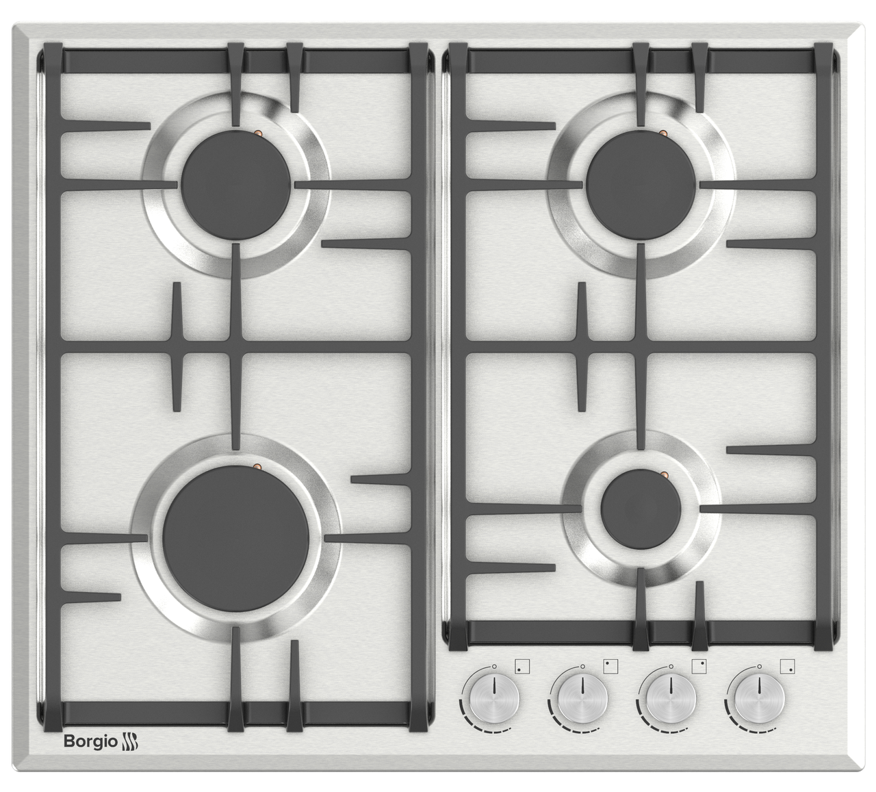 Варочная поверхность газовая BORGIO DL 6340-11 Inox - фото 1 - id-p1935332532