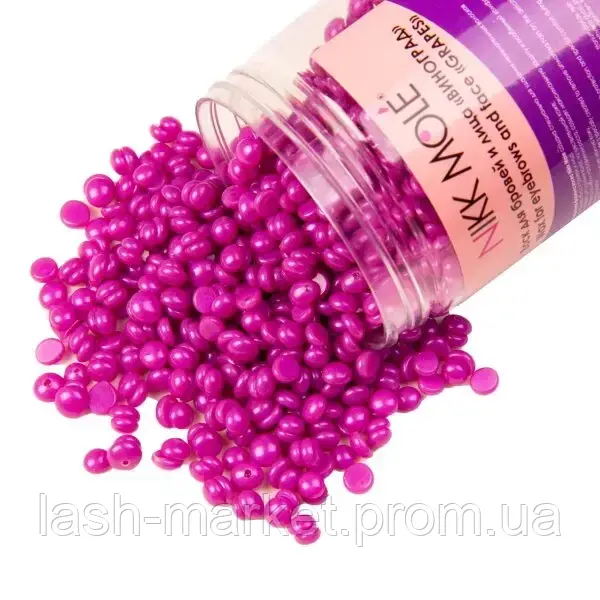 Nikk Mole Віск у гранулах для брів і обличчя, Grapes, 100 г
