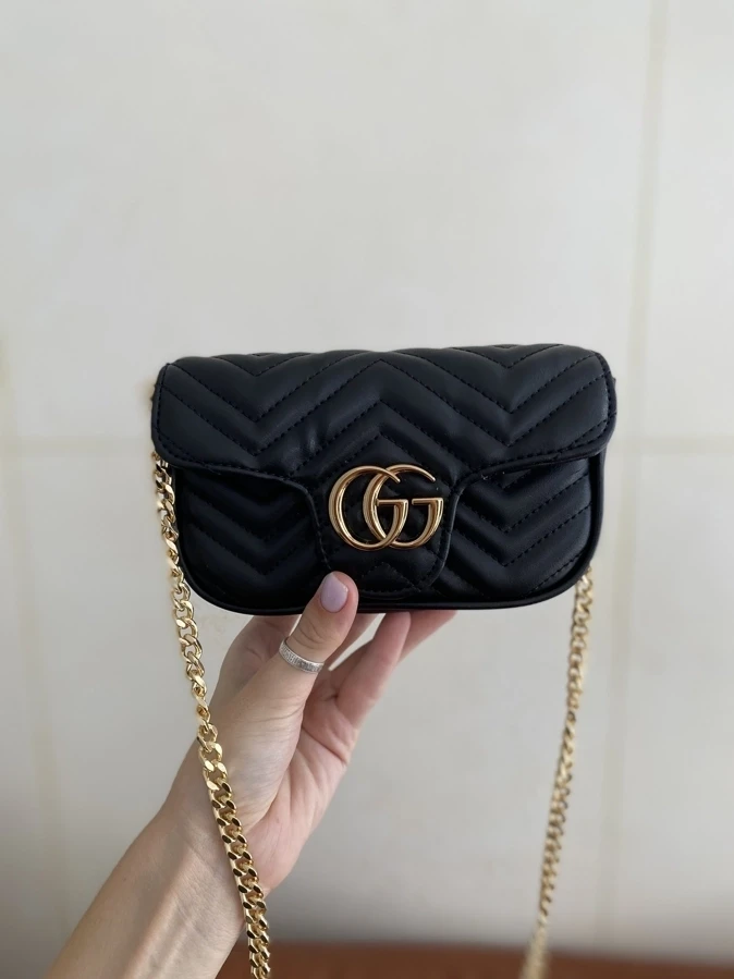 Gucci marmont mini black 16*9