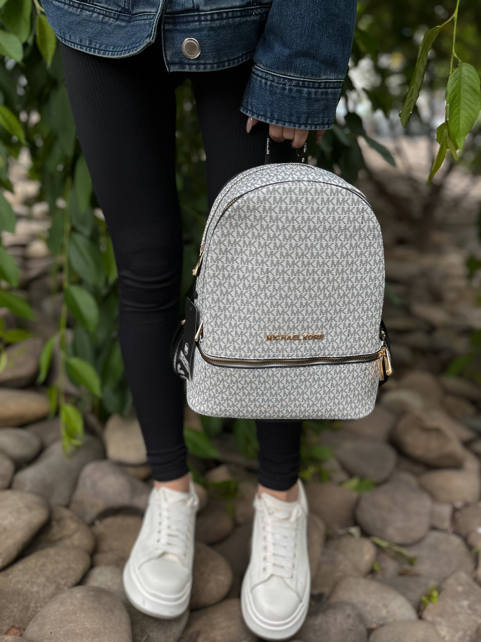 Модний жіночий рюкзак MK backpack white