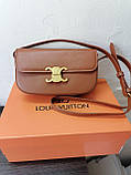 Модна жіноча сумка  Celine mini brown 22*14, фото 2