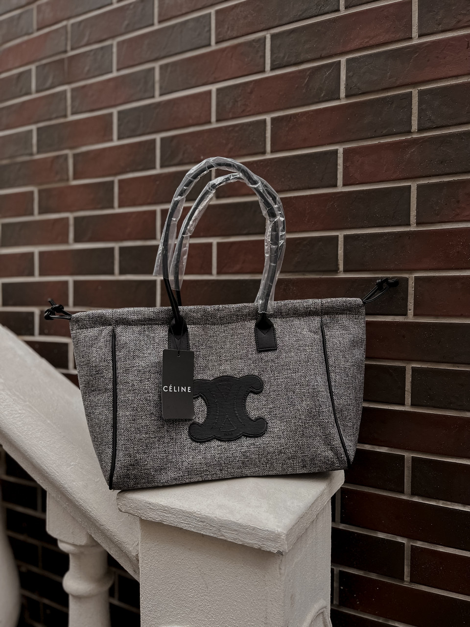 Модна жіноча сумка  Celine shopper grey