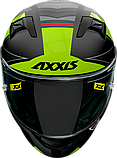 МОТОШЛЕМ AXXIS RACER GP SV FIBER TECH B3 BLACK YELLOW MATT, фото 4