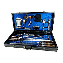 Набори шампурів, Набір шампурів у шкіряному кейсі VIP 8 Шампури, вертіла, фото 7