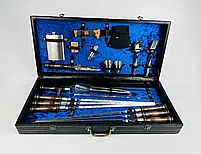 Набори шампурів, Набір шампурів у шкіряному кейсі VIP 8 Шампури, вертіла, фото 6