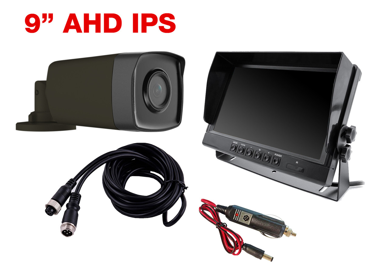 9" AHD IPS комплект нічного бачення на авто до 80 метрів
