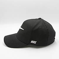 Удобная бейсболка Nike с белой вышивкой, кепка мужская/женская 59-60р, черный бейс с логотипом и надписью Найк