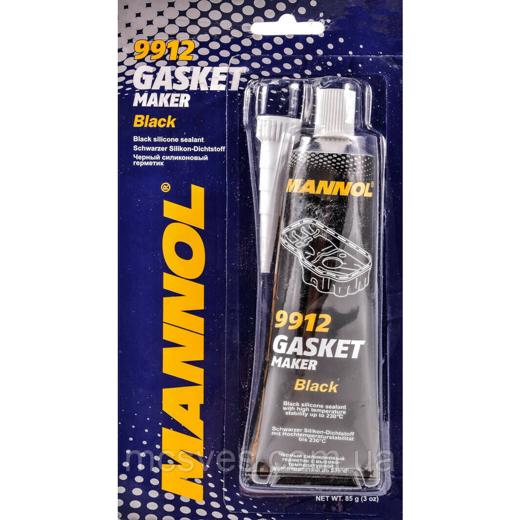 Високотемпературний силіконовий герметик Mannol 9912 Silicone-Gasket 85 г чорний