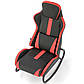 Крісло гойдалка для відеоігор Gamer чорно-червоне на металевих полозах, фото 5