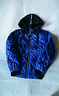 Дитяча демісезонна куртка бомпер синя 38