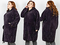 Женское пальто из альпаки до 56 размера