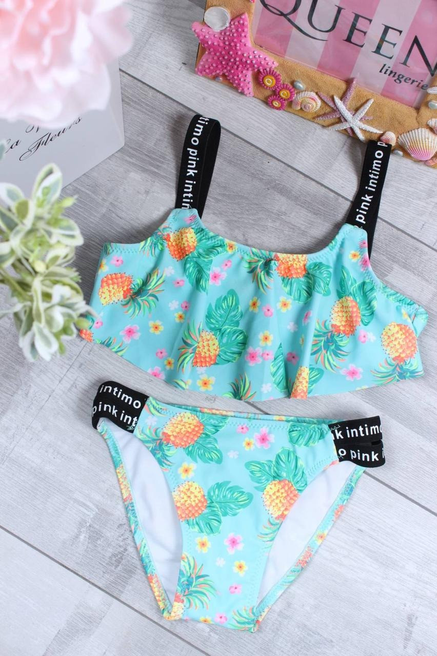 Купальник раздельный детский 1030 Teres мята (В НАЛИЧИИ ТОЛЬКО 30 32 34 36 УКР р-ры)