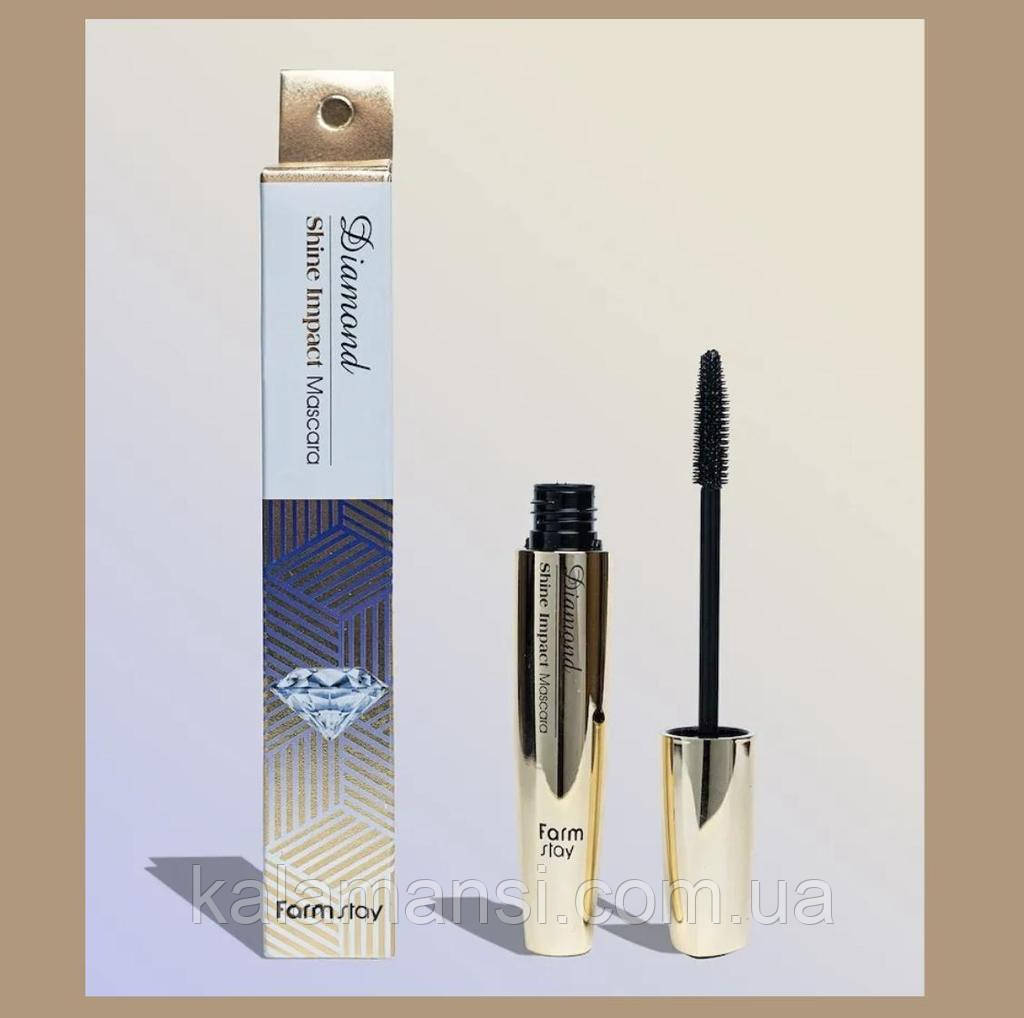 Туш із ефектом глянцю FarmStay Diamond Shine Impact Mascara 12мл