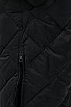 Довга зимова куртка стьобана Finn Flare FWB160130-200 Down Fill чорна XL, фото 8