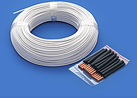 Греющийся карбоновый кабель (теплый пол, подогрев труб, углеродный самонагревающийся кабель 33Ом)