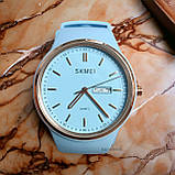 Жіночий  наручний кварцовий стрілочний блакитний годинник Skmei 1747BU Blue, фото 6