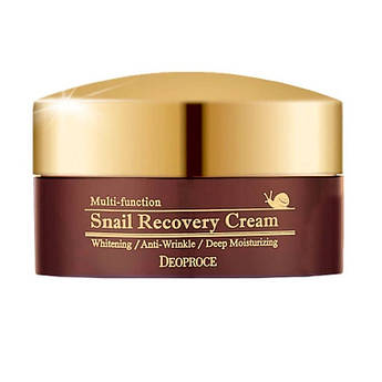 Відновлюючий крем з равликовим муцином Deoproce Snail Recovery Cream 100 мл.