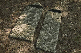 Спальний мішок з флісом ЗИМА (ковдра з капюшоном), Піксель, ширина 90 см