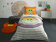 Дитячий і підлітковий комплект TAC Ранфорс простирадло на гумці Star Wars Mandalorian Guard