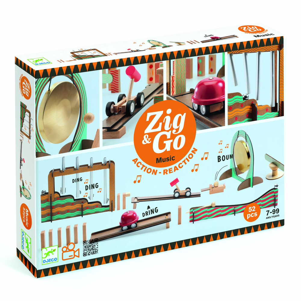 Конструктор музичний Djeco Zig & Go 52 дет. DJ05645, фото 1